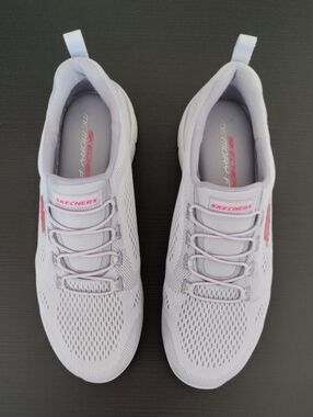 Skechers Women’s Light Purple Slip-On Memory Foam Sneakers